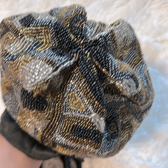 Vintage-Retro Frankie and Baby Black bead Women's Bag - Picture 7 of 8